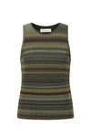 SWAYING 25 Fall/Winter Collection: Striped Wool Vest SW-SW25AW1T02C4S4-ZH Purple Gray (SW25AW1T02C1S2)